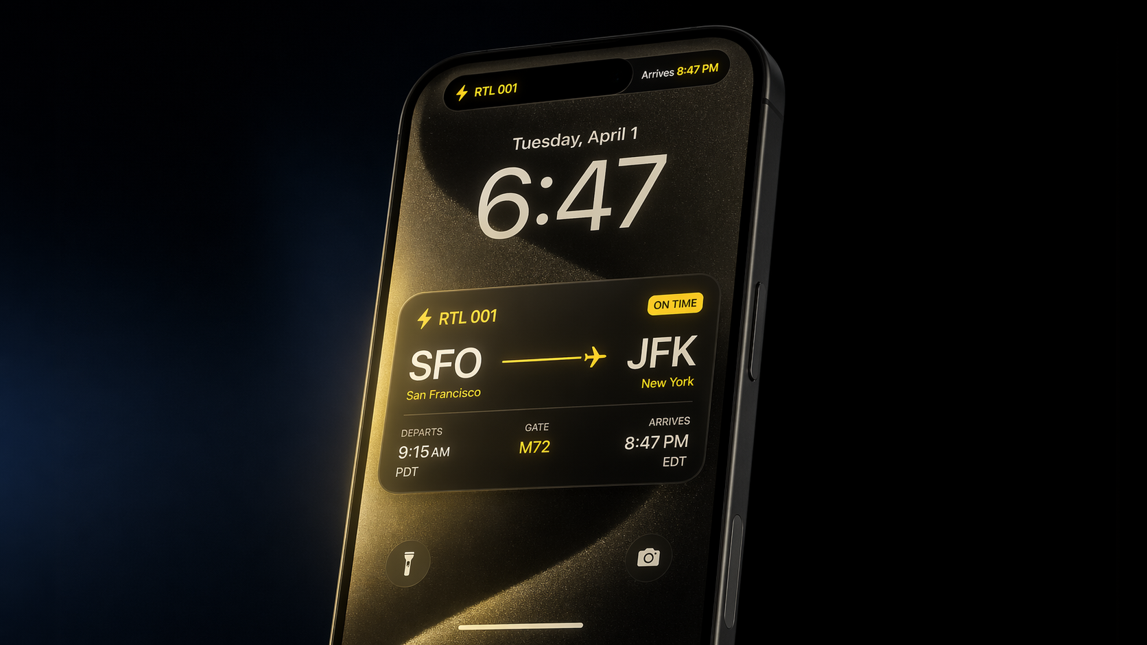 Ride the Lightning Air: Live Activities and the Dynamic Island