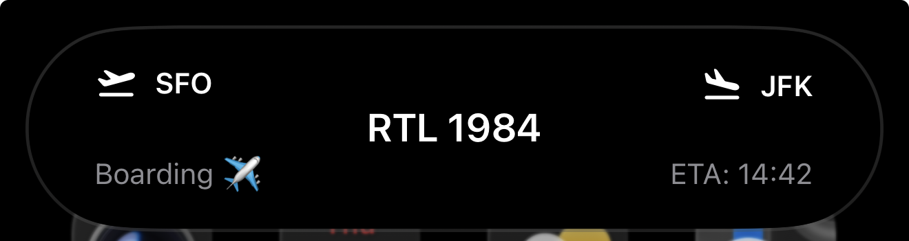 Dynamic Island — expanded view