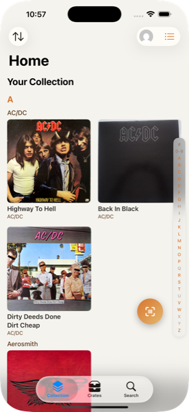 VinylCrate Screenshot 1 - Collection View